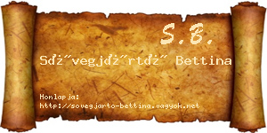 Sövegjártó Bettina névjegykártya